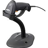 Symbol Zebra LS2208 Series Corded Handheld Standard Range Laser Scanner Kit with Gooseneck Stand and Cable Twilight Black LS2208-SR20007R-NA