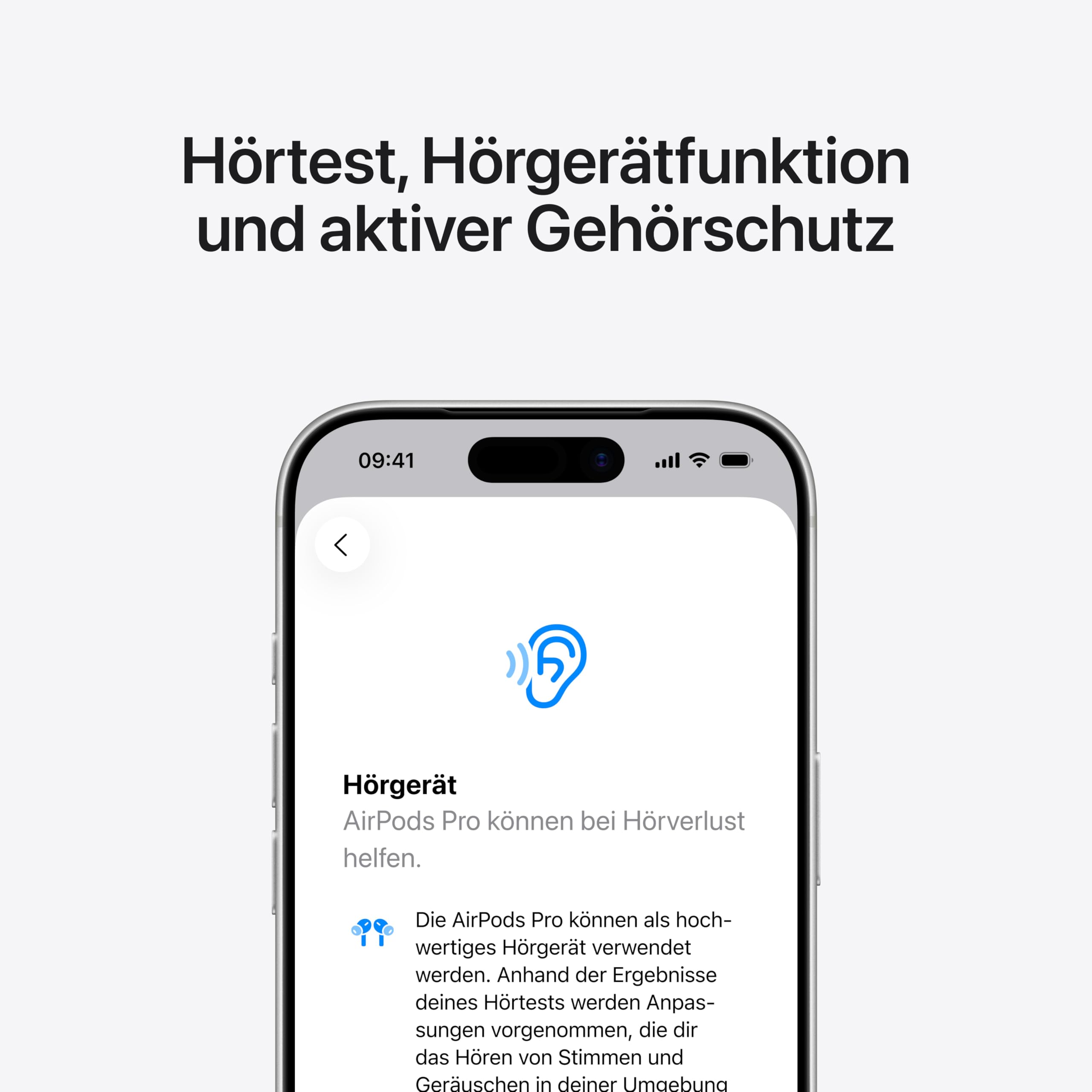 Apple AirPods Pro 3 Kabellose In‑Ear Kopfhörer, Aktive Geräuschunterdrückung, Herzfrequenzmessung, Hörgerätefunktion, Bluetooth Kopfhörer, 3D Audio, Hi‑Fi Sound, Laden über USB‑C 4