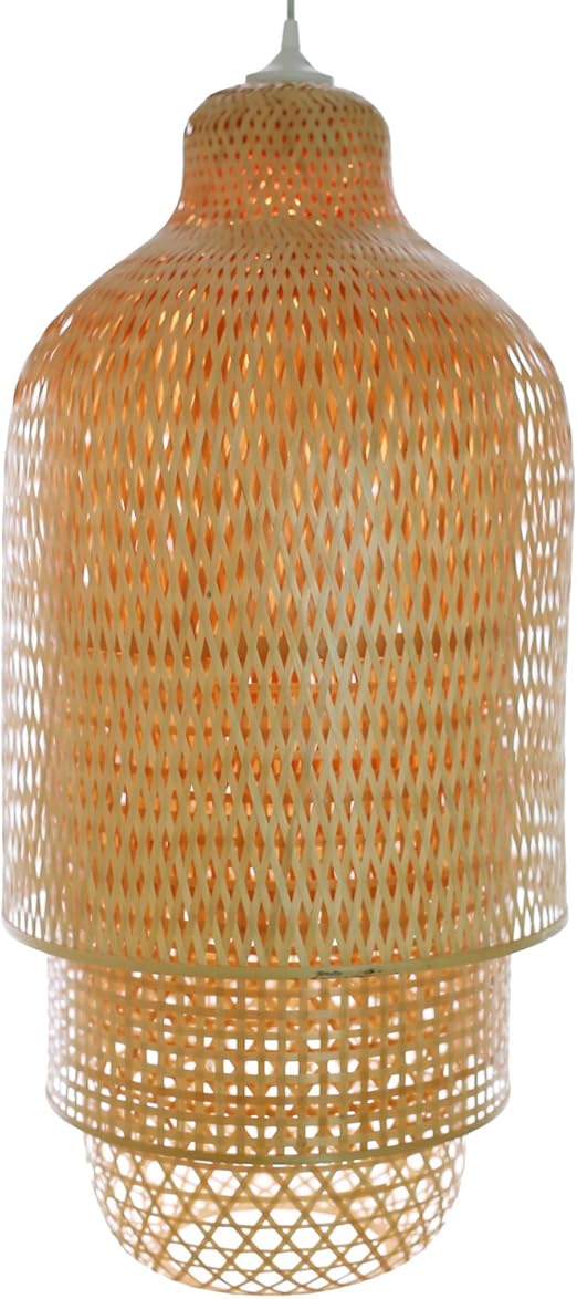 Wohnzimmerlampe Hai Phong Lampe Aus Bambus Als Hangelampe Pendelleuchte Fur Wohnzimmer Schlafzimmer Kinderzimmer Und Kuche Asiatische Einrichtung Handgeflochten Aus Bambus Amazon De Kuche Haushalt