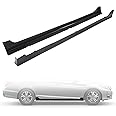 HECASA Side Skirts Rocker Panels Guard Compatible with 2013-2017 Honda Accord 4 Door Sedan Spoiler Splitter Extension Body Kit Replacement Pair Carbon Fiber Color