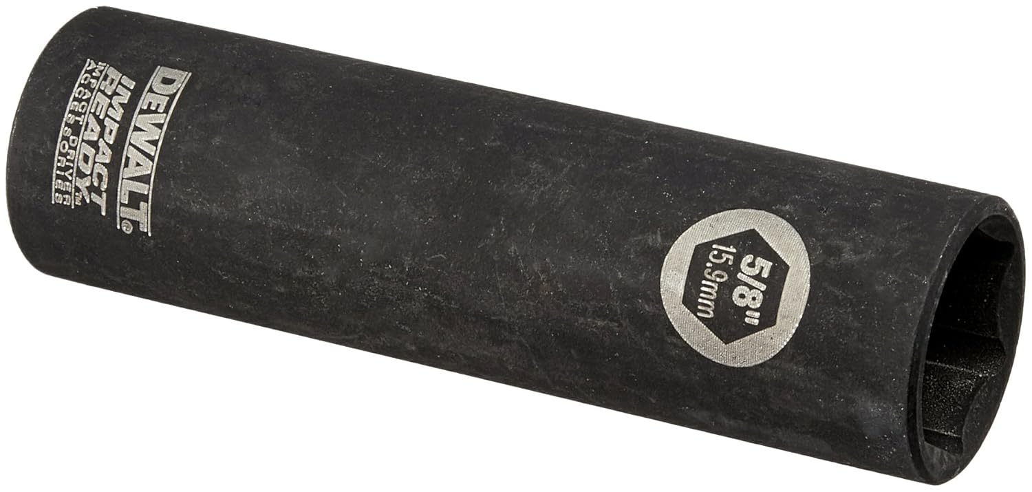 DEWALT DW22882 5/8-Inch IMPACT READY Deep Socket for 1/2-Inch Drive