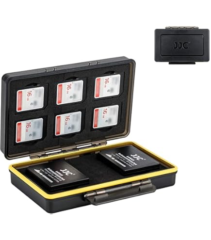Amazon.com: JJC Camera Battery Case Organizer Holder Fits for