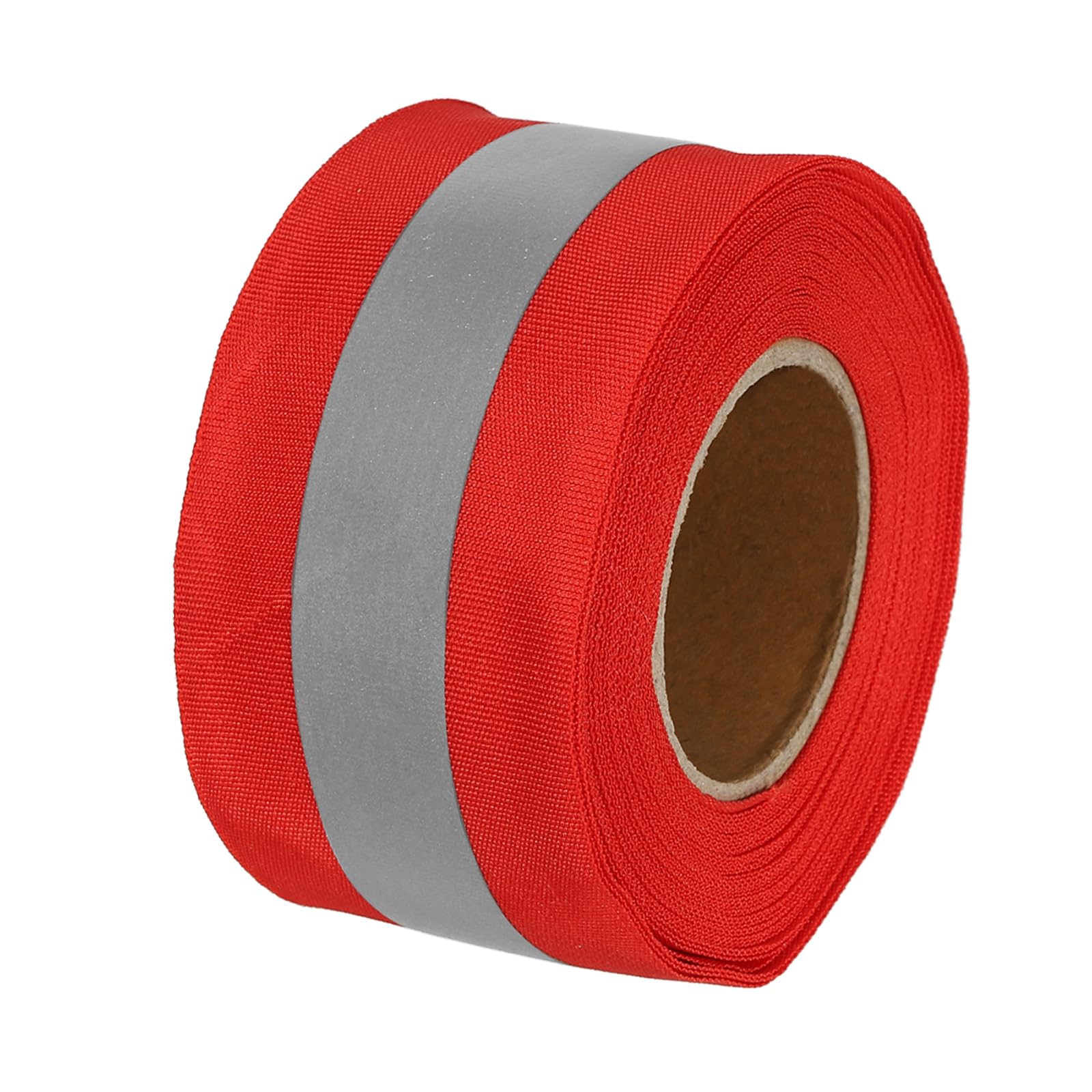 PATIKIL Reflective Tape Strip, 2" x 33 Ft High Visibility Reflective Tape Sew-on DIY Warning Safety Fabric Webbing for Clothing Raincoats, Red