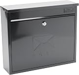 Burg-Wächter MB02A Anthracite Wall Mounted Post Box 36x31x10cm RAL7016
