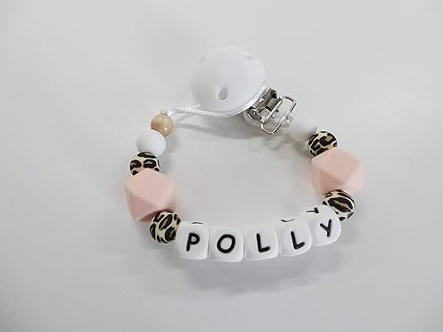 personalised silicone dummy clip