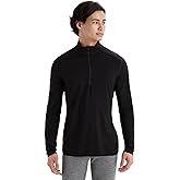 icebreaker Men's Merino 200 Oasis Long Sleeve Half Zip Thermal Top