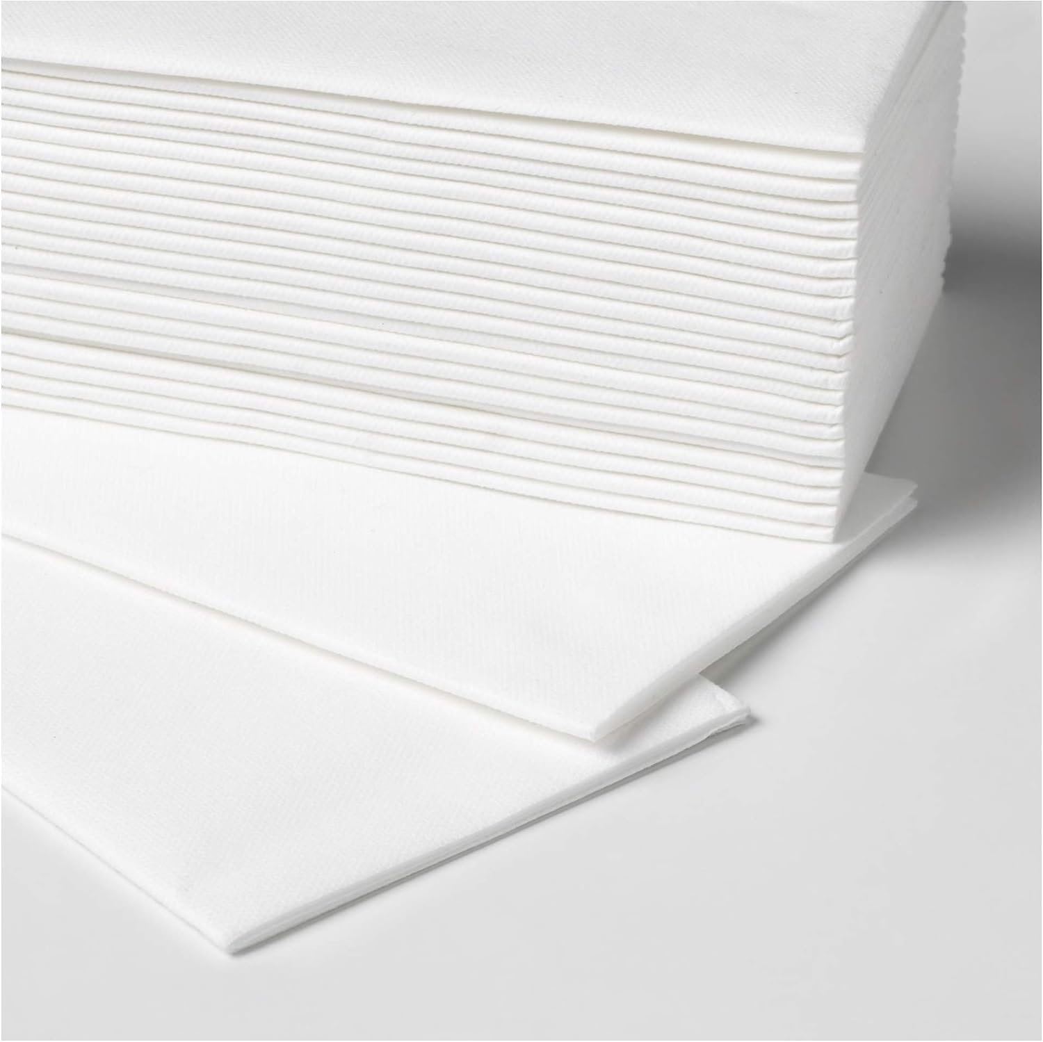 IKEA MOTTAGA Thick White Paper Napkins 38x38cm - Set of 50 - Image 4