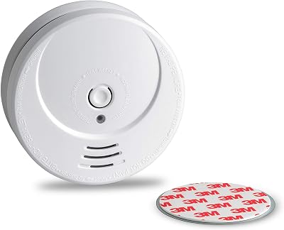 SEBSON Smoke Alarm GS506 Photoelectric 10 Year Battery Magnetic Mount DIN EN