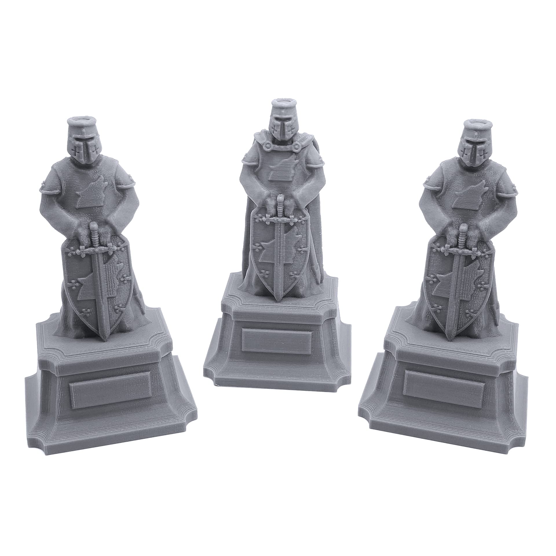 EnderToys Ulvheim Statues on Pedestals by Terrain4Print, 3D Printed Tabletop RPG Scenery and Wargame Terrain for 28mm Miniatures