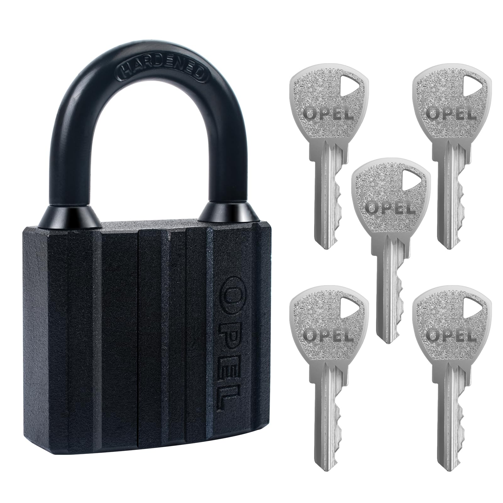Heavy Duty Padlock with 5 Keys, Pad Lock for Sheds Container, Warehouse, Garage, Shutter, Storage Units, Sheds, Garages, Fences (50mm)
