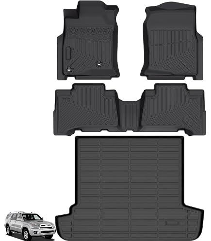 Alfombrillas 3D De Goma TPE Para Toyota 4Runner (2003-2009) – Resistentes, Anti-deslizantes Y Fáciles De Limpiar
