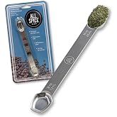 AllSpice Stainless Steel Double Sided Measuring Spoon- 1/2 Teaspoon and 1/4 Teaspoon