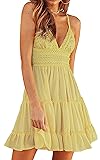 ECOWISH Summer Dresses for Women 2025 V-Neck