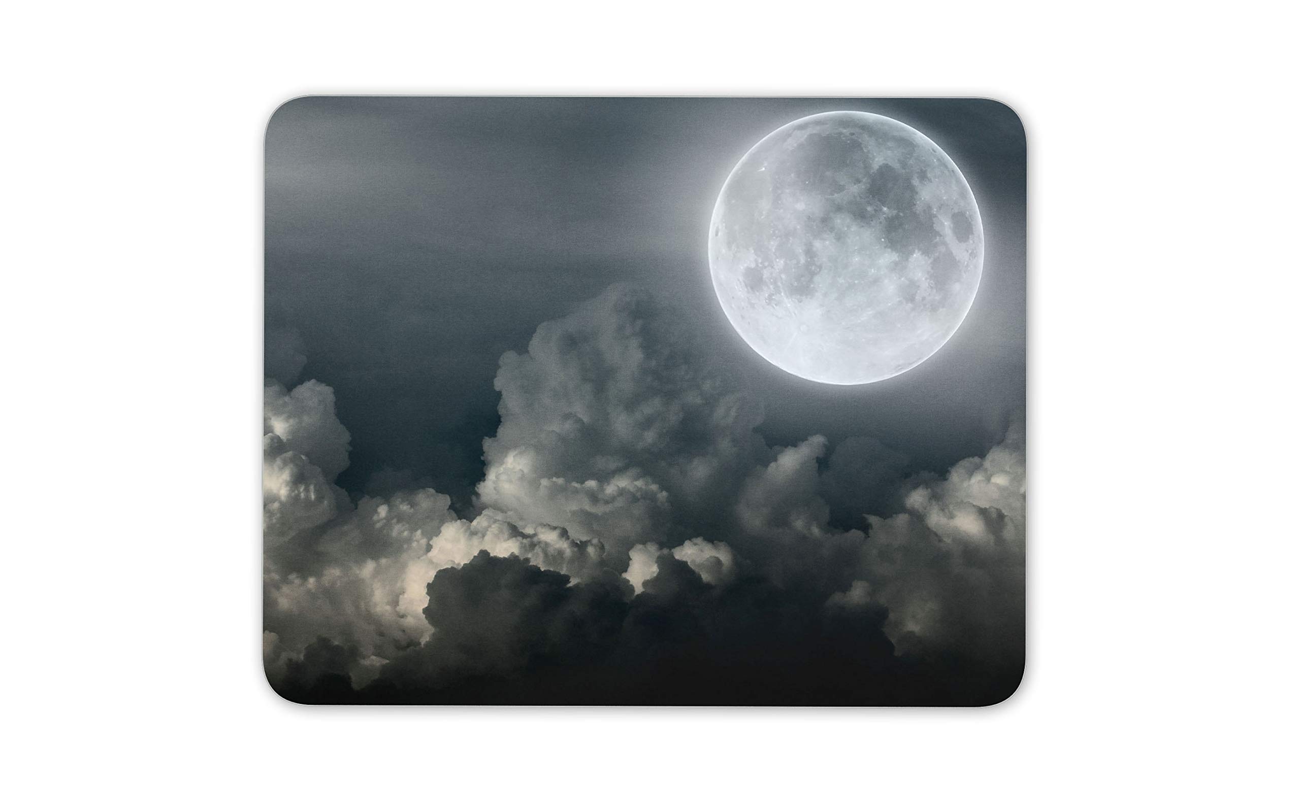 Destination Vinyl Ltd Night Sky Mouse Mat Pad - Moon Clouds Planets Space Computer #14056