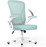 naspaluro Ergonomic Office Chair with 90° Flip-Up Armrests Green 50x50x92 cm
