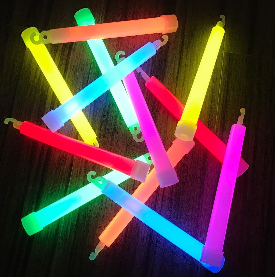 molinoRC 25x Power Glow Sticks Bulk 150x15 Grease and Light Light Stick 6 Eyelet Glow Sticks