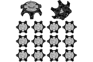 Dokpav 14Pcs Anti-Skid Stinger Rubber Golf Shoe Spikes, Soft Spike Replacement Cleats, Fast Twist Studs for Sports Shoes