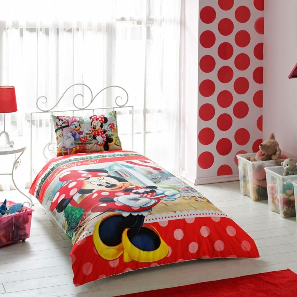 Amazon Com Minnie Mouse Bedding Duvet Cover Set New Licensed 100