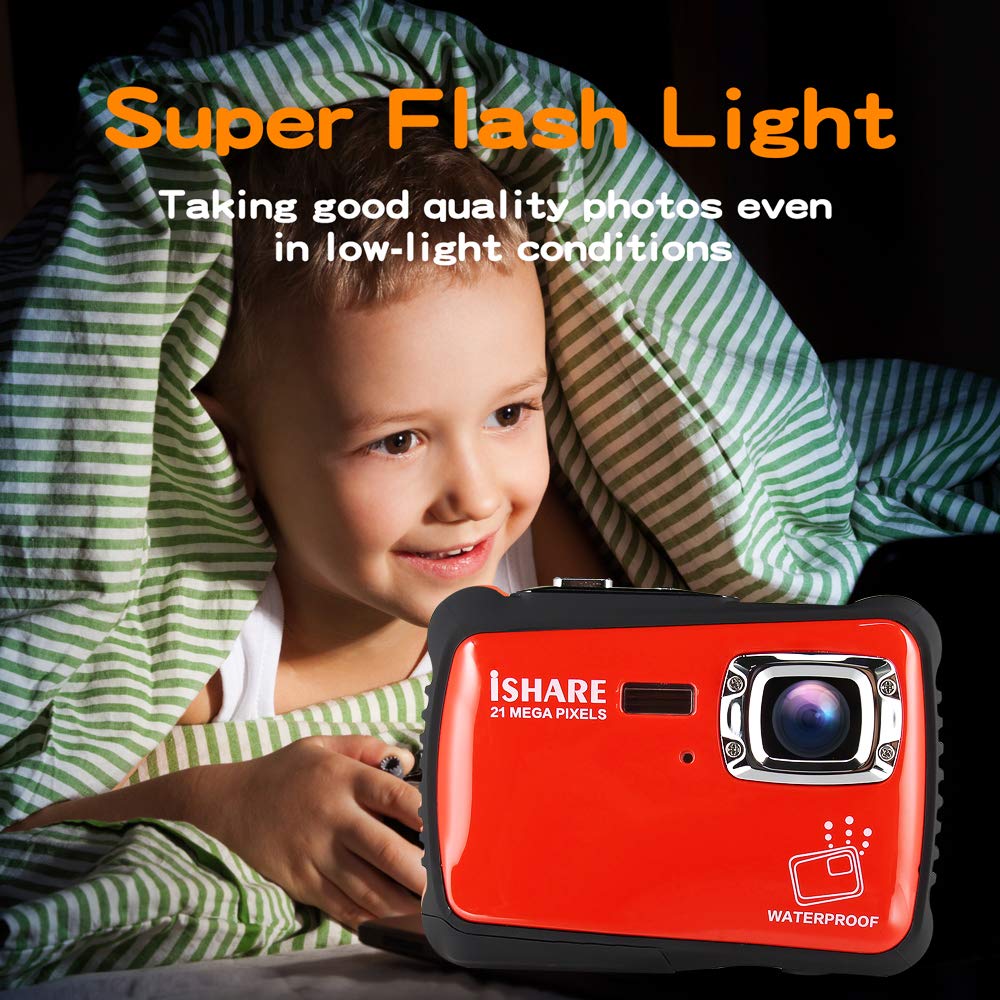 Waterproof Digital Camera for Kids, ishare Update