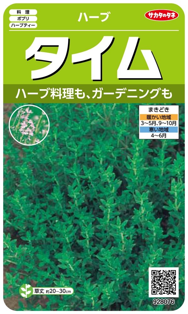 サカタのタネ 実咲ハーブ8076 タイム ハーブ 00928076商品画像