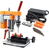 NovelLife Precision Mini Drill Press Benchtop Driller Machine B10 Upgraded | Compact desk size, compatible with 0.6mm-6mm drill bit, 40mm max. stroke, precise drilling on wood, metal, jewelry DIY crafts