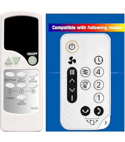 Telecomando FA035A1E Per Ventilatore IRIS USA Woozoo STF-360DC. Wireless, Portata 5-10 M, Nuovo.