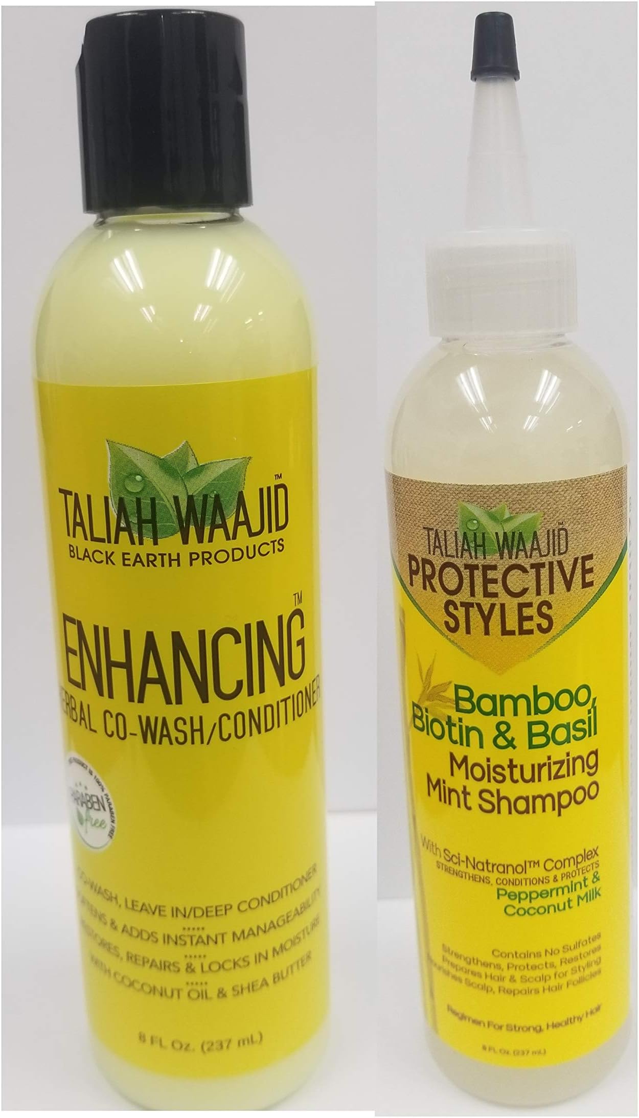 Taliah Waajid Bamboo Biotin & Basil Shampoo & Conditioner (BAMBOO-SHAMPOO&ENHANCING-CONDITIONER)