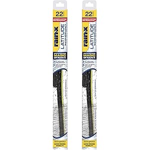 Rain-X 810165 Latitude 2-In-1 Water Repellent Wiper Blades, 22 Inch Windshield Wipers (Pack Of 2), A...