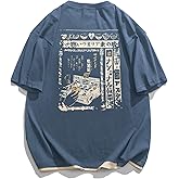 Aelfric Eden Mens 90s Vintage Oversized Shirts Unisex Harajuku T Shirt Print Graphic Tees Casual Summer Streetwear Top