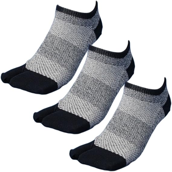 Amazon Sn777 靴下 メンズ 2本指 ショートメッシュ軍足 仕事人 指付 3足組 ネイビー 24 5 27cm 綿素材で吸水性バツグン履き心地爽やかソックス 靴下類 通販