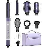 Vincofy Hair Dryer Brush Blow Dryer, 7-in-1 Hot Air Brush Styler – Fast Drying, Curling, Straightening & Volumizing – 1200W High-Speed Motor 110,000 RPM – All Hair Types – Travel Bag Included