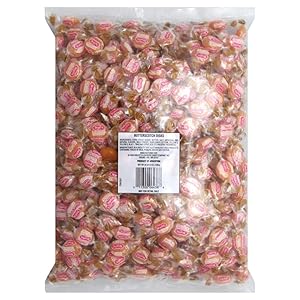 Brach's Butterscotch Hard Candy, Bulk Candy Bag, Individually Wrapped, 108 Ounce