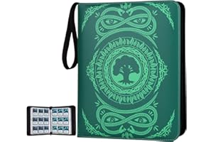 MTGPRO 9-Pocket Card Binder for MTG,720 Double Sided Pocket PU Trading Collection Binder,Premium Collector Card Album for MTG,TCG,Yugioh,Game Cards(Green)