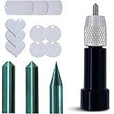 Etching/Engraving Tool Compatible with Maker and Explore Machines ; 3-in-1 Tool with Precision, Normal, Blunt Engraving Tips, and Metal Stamping Blanks by Zoom Precision