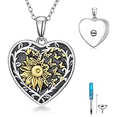 Dorunmo Urn Necklaces for Ashes 925 Sterling Silver Ashes Necklace Urns for Human Memorial Cremation Jewelry