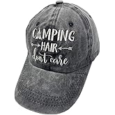 Splash Brothers Customized Unisex Camping Hair Don't Care Vintage Adjustable Baseball Cap Denim Dad Hat