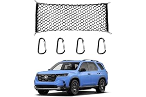 AUYNEAS for Honda Pilot Envelope Style Truck Bed Cargo Net - Fits 2013-2024 2025 2026 Pilot Accessories Cargo Net for Pickup Truck Bed - Heavy Duty Carabiners