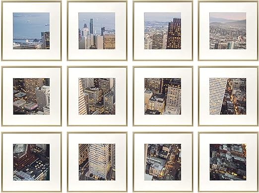 Get Gold Picture Frame Collage Wall Background