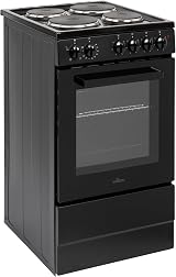 Willow WE50SSB 62L Freestanding Electric Cooker 50cm Wide Black view 3