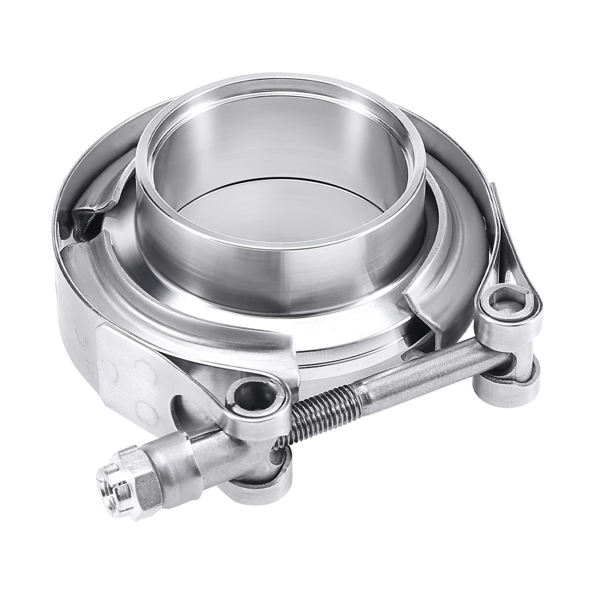 EVIL ENERGY V Band Clamp with Flange Male Female Stainless Steel (2, 1.5") Image