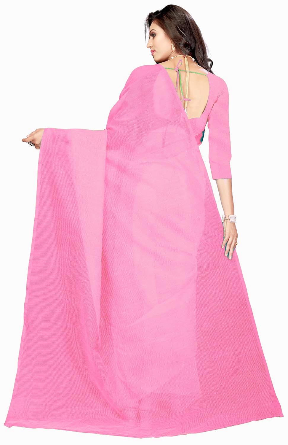 nena fashion cotton saree with blouse piece