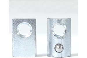 Abeicy 1/4"-20 Threaded Steel Roll in T-Nut with Ball Spring, T-Slot Nuts Accessory Hardwares for 10 Series Aluminum Extrusion Profiles Rail (100)