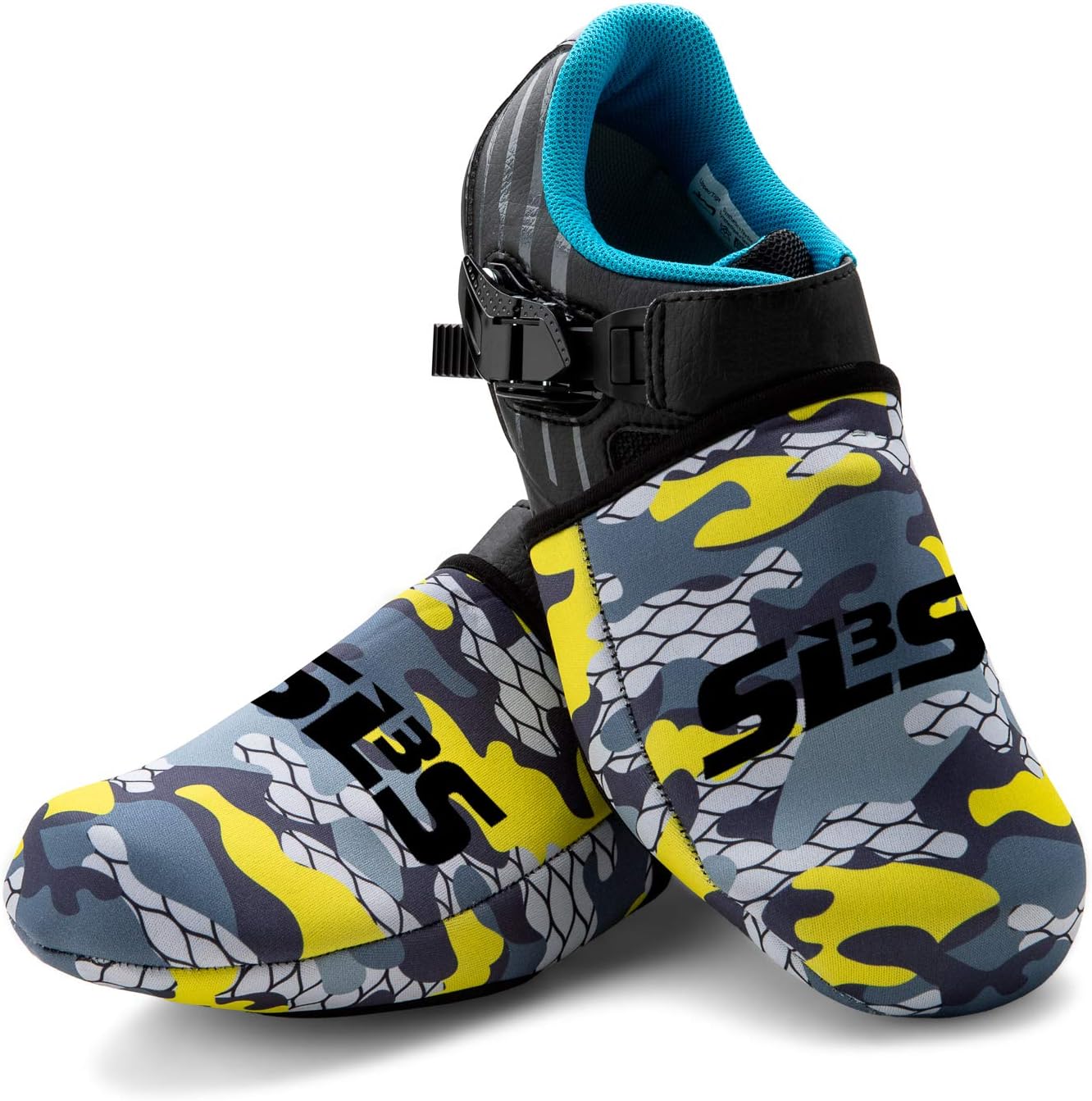 SLS3 Cycling Shoe Cover - Toe Covers - Bike Shoe Covers Neoprene Cold Weather – Biking Foot Covers Cycle Road Bike - Windproof Waterproof - No More Cold Feet