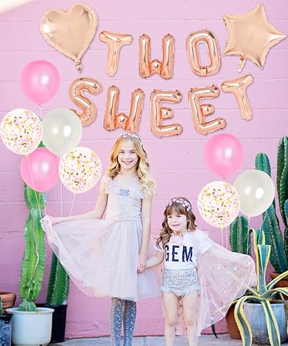 2nd Birthday Decorations for Girls, TWO SWEET Number 2 Foil Balloon, Dancing Girl Cake Toppers, Confetti Balloons for Second Birthday Party Supplies in Saudi Arabia | Whizz Balloons 2nd Birthday Decorations for Girls, TWO SWEET Number 2 Foil Balloon, Dancing Girl Cake Toppers, Confetti Balloons for Second Birthday Party Supplies in Saudi Arabia | Whizz Balloons