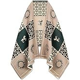 EXTREE Scarfs for Women Pashmina Silky Shawl Wrap for Evening Dressing Blanket Open Front Poncho Cape