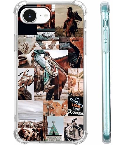 Custodia IPhone 16 Pro Stile Boho Western Cowboy - Cover Antiurto In TPU Con Airbag