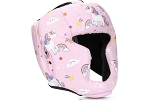 Arrowbash Boxing Headgear for Kids Youth Teens Leather Wrestling Head Gear Adjustable Sparring Equipment for Boys Girls Age 3 to 12 Kickboxing Muay Thai BJJ Karate Training