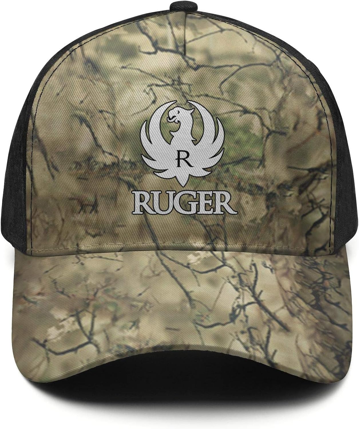 RugerLogo Camo Hat for Mens Womens Dad Hat Adjustable