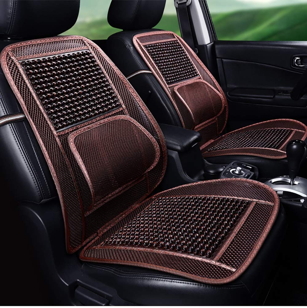 Car Seat Cover Back Support Wooden Beads Massage Comfort Breathable for