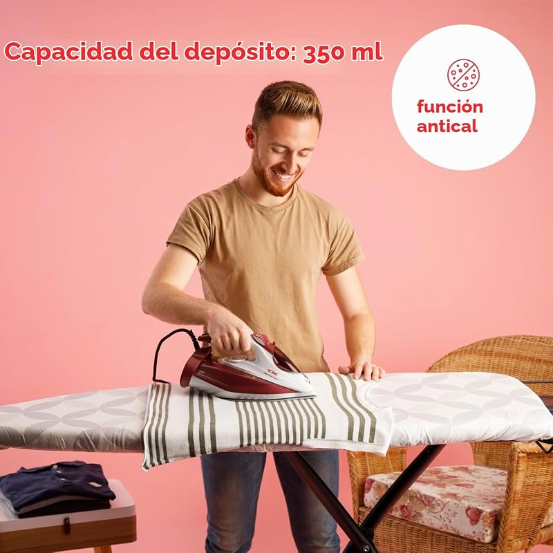 Optima Relief 3100 Steam Iron 3100W, Sopro 220 g/min, Cerâmica